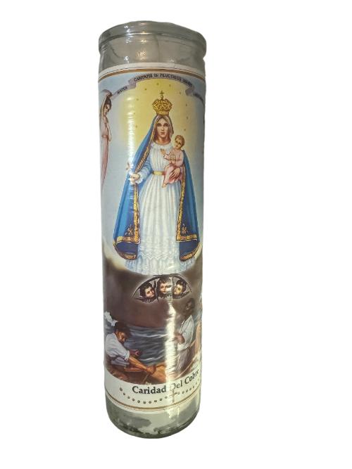 Caridad de Cobre - Mother of Charity Glass Candle