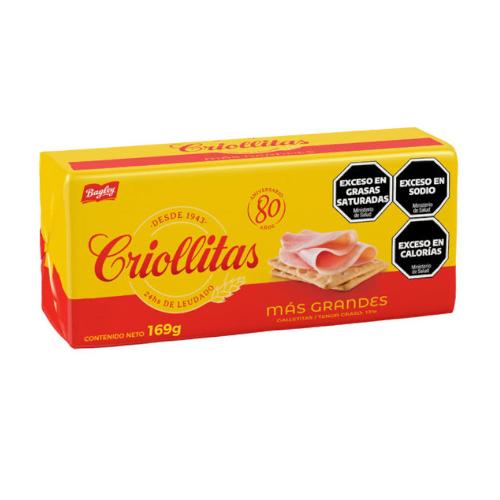 Bagley Criollitas Galletitas 169 g