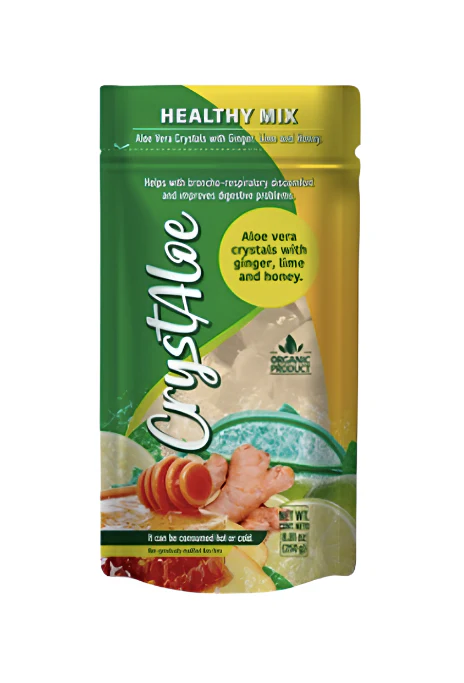 ExpoNatural CrystAloe Aloe Vera Crystals Ginger, Lime and Honey 8.81 oz