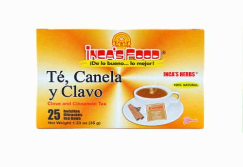 Inca's Food Te Canela y Clavo 25 Tea Bags