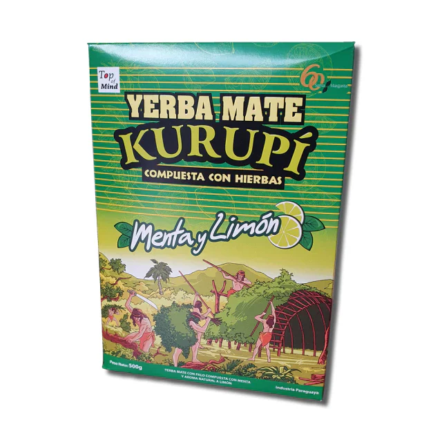 Kurupí Yerba Mate Compuesta Especial Menta y Limon 500 g