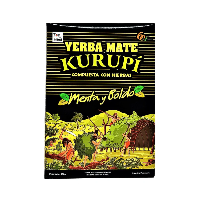 Kurupí Yerba Mate Compuesta Especial Menta y Boldo Kurupi Compuesta Especial 500 g