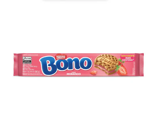 Nestle Bono Biscoito Recheado Sabor Morango 90 gr