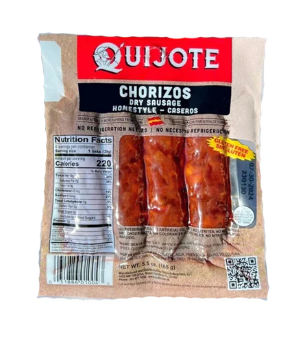 Quijote Chorizos Caseros 5.5 oz 4 pieces